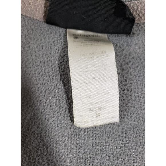 Patagonia Synchilla Sweater Fleece Size Medium Mens Gray 1/4 Zip Logo Warm - Picture 3 of 8